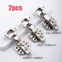 304 Stainless Steel Hinge Furniture Hardware Soft Close for Cabinets and Cupboard Furniture Fittings Damper Buffer Hinges