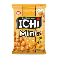Bánh gạo Ichi mini 120g, vị mật ong thơm ngon bổ dưỡng, thêm ichi vị cay cực cuốn