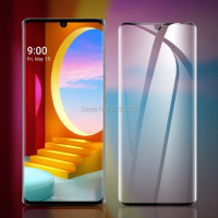For LG Velvet Wing 5G V50 V40 ThinQ V30 G8 G7 3D Full Cover Slim Toughened Curved Tempered Glass Film Screen Protector Guard