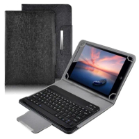 Wireless Bluetooth Keyboard For Tablet PU Leather Case Stand Cover For Pad 7 8 Inch 9 10 Inch For IOS Android Windows