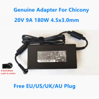 Genuine 20V 9A 180W 4.5x3.0mm Chicony A17-180P4B A180A063P A180A085P Power Supply AC Adapter For MSI GF66 GF75 Laptop Charger