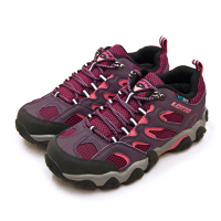 LOTTO 女 專業多功能防水戶外踏青健行登山鞋 REX ULTRA系列(紫紅 3807)