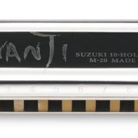 SUZUKI MANJI M-20 10 hole Blues harmonica Diatonic Key Of C