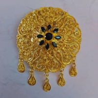 bros kebaya kutu baru bunga bulat gold single