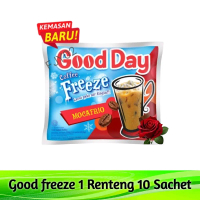 Good freeze 1 Renteng 10 Sachet, Kopi Renteng, Minuman kopi Instan