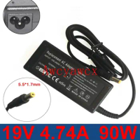 19V 4.74A 5.5mm*1.7mm 90W AC Adapter Laptop Charger For acer aspire 3020 5020 8200 4910 5551 5552 5595 5596 4920G F25
