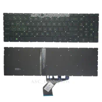 NW US English Keyboard For HP Pavilion Gaming 15-ec 15Z-EC000 15-EC0001CA 15-EC0003CA Green BACKLIT, without Frame