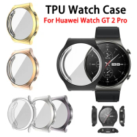 Smart Watch Case Cover for Huawei watch GT2 Pro Smart Watch Screen Protector Case Soft TPU Clear Cover Band Accessories