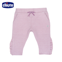 chicco-粉紅派對-提織細格長褲