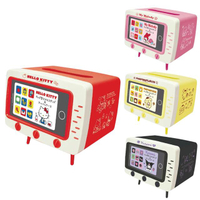 小禮堂 Sanrio 三麗鷗 造型面紙盒附手機架 (電視款) Kitty 美樂蒂 酷洛米 布丁狗