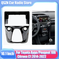 10.1 inch Car DVD Frame Audio Dash Trim Kits Facia Panel Radio Player 2din for Android Toyota Aygo,Citroen C1,Peugeot 108 2014+