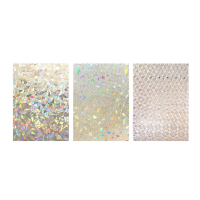 【Mega】3D炫彩半透明靜電玻璃貼膜X4捲 60X200cm(窗戶貼紙 隔熱 馬賽克貼膜 浴室玻璃貼 窗貼 辦公室裝飾)