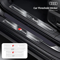 Pelekat pelindung bingkai pintu kereta lutsinar 4 keping untuk Audi Sline TT Q2 Q3 Q5 Q7 Q8 A3 A4 A5