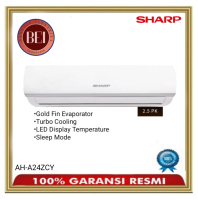 AC Split Standar Turbo Cooling R32 2.5PK SHARP AH-A24ZCY Garansi Resmi Cooler Pendingin