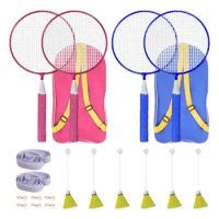 Badminton Rebound Trainer Single Play Rebound Shuttlecocks Racquet Sports Set Shuttlecocks Racquet Sports Set Badminton Solo