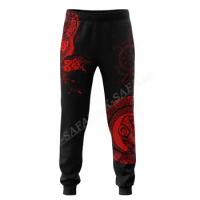 2024 Samurai Warrior Tattoo 3D All Print Trousers Men Sweatpants Casual Long Joggers Streetwear Autumn Loose Sports Pants-2