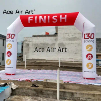 Customized Logo Inflatable Arch Start Finish Line for Triathlon Events with Blower by Ace Air Art