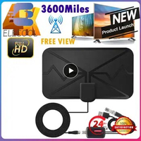 Miles Smart TV Antenna 4K 25dB Digital DVB-T2 1080P Aerial with amplifier Booster For Motorhomes Boat Out Camping