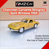 RMZ City Diecast Miniatur Mobil Chevrolet Corvette Stingray Split Window Tahun 1963 Model Die-Cast S