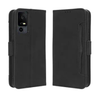 For TCL 40 NXTpaper 5G Case Premium Leather Wallet Leather Flip Multi-card slot Cover For TCL 40 NXTpaper 5G Phone Case