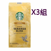 [COSCO代購4] W648080 Starbucks Veranda Blend 黃金烘焙綜合咖啡豆 1.13公斤 三組