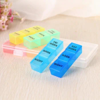 1pcs Weekly Portable Travel Pill Cases Box 7 Days Organizer 7/14/21 Grids Pills Container Storage Tablets Drug Vitamins Medicine