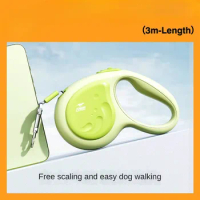 Tangle-Free Retractable Dog Leash, Strong Nylon Tape, Durable Cat Lead, Traction Roulette, One-Handed Brake, 360 °