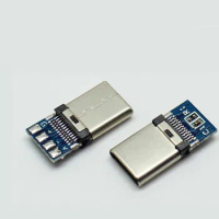DIY 24pin USB 3.1 Type C USB-C Male Plug Connector with PCB board