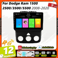 2 Din Android Car Radio Multimedia for Dodge Ram 1500 2500 3500 5500 2013-2023 GPS Navigation Carplay Auto Stereo Autoradio