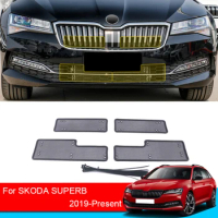 Car Insect-proof Air Inlet Protection Cover Airin Insert Net Vent Racing Grill Filter For Skoda Superb 2019-2025 Accessory