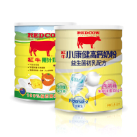 【紅牛】小康健高鈣奶粉-益生菌初乳配方1.4k+果汁奶粉1kg