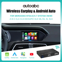 AUTOABC Wireless CarPlay for Mercedes Benz C-Class W205 GLC 2015-2018, with Android Auto Mirror Link AirPlay Car Play Functions