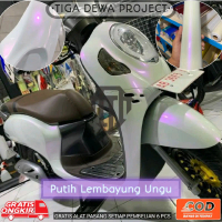 skotlet motor WARNA PUTIH LEMBAYUNG UNGU kualitas premium