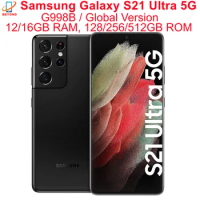 Samsung Galaxy S21 Ultra 5G G998B/DS Global Version 6.8" ROM 128/256/512GB RAM 12/16GB Exynos NFC Original Unlocked Cell Phone