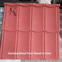 Genteng Metal Pasir Merah / Atap Genteng Pasir / Genteng Galvalum 0,3