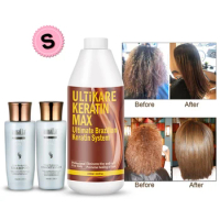 Brazilian Keratin Hair Treatment 1000ml Straight 8% Formaldehyde +Free Travel Arganmidas Oil Hair Shampoo + Conditioner Set