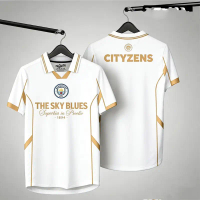 Premium sports jersey, model 01 Jersey Club Manchester City, retro fantasy style. Full print pattern