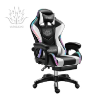 Gaming Racing Computer Chair LED RGB Modern Home Office Reclining Adjustable Office Chair with massage