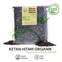 Beras KETAN HITAM & KETAN PUTIH Organik - 500gr | Lingkar Organik Beras Ketan Premium KETAN HITAM 50