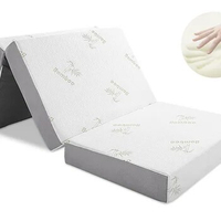 The 4-inch Three-fold Memory Foam Mattress Comes Foldable Bed Matress for Bed Bedroom Furniture Twin Queen King size Bed