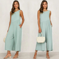 Jumpsuit Asimetris Low-Back Model Kekinian Backless Bohemian