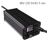 10A 15A 48V 58.4V 72V 60V 67.2V 84V li-ion LiPo Lifepo4 pengecas bateri litium Curren laraskan 13S c