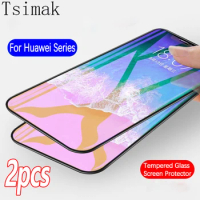 Tempered Glass For Huawei Y5 Y6 Y7 Y9 Prime 2018 2019 Y6S Y8S Y9S Y5P Y6P Y7P Y8P Y7A Y9A Screen Protector Full Cover Glass Film