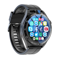 Ajeger 2024 4G LTE Smart Watch Men Android 9 Smartwatch 1000 mAh GPS SIM Card WiFi 5MP Camera 1.43" 400*400 HD Screen Video Call