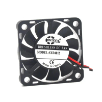 พัดลม DC 5V, ดีไซน์เพรียวบาง, คุณภาพสูง, 4007, 40 มม., 40x40x7 มม., 2 พิน, 200mA, 6400RPM, เหมาะสำหร