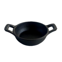 Cast Iron Frying Pan with Handle, Mini Kitchen, Uncoated Pan, 10cm