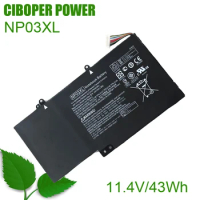 CP Laptop Battery NP03 NP03XL 11.4V/43Wh For Pavilion X360 13-A010DX TPN-Q146 TPN-Q147 TPN-Q148 HSTNN-LB6L 760944-421 15-U010DX