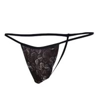 【法國 C4M】男性低腰極限性感Ｇ弦褲 錢符號花紋 G-STRING 性感低腰內褲