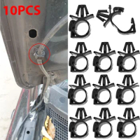 10Pcs Car Wiring Harness Fastener Route Fixed Retainer Clip Corrugated Pipe Tie Wrap Cable Clamp Oil Pipe Beam Line Hose Bracket
