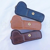 PU Leather Camera Case Half Bag Cover Battery Open For Sony ILCE-9 A9 bottom-open